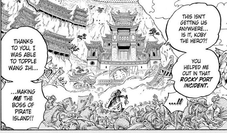 RimuruTemp3st28's tweet photo. #ONEPIECE1088 
Even Blackbeard knows that Koby is him https://t.co/lPSN5L2haz