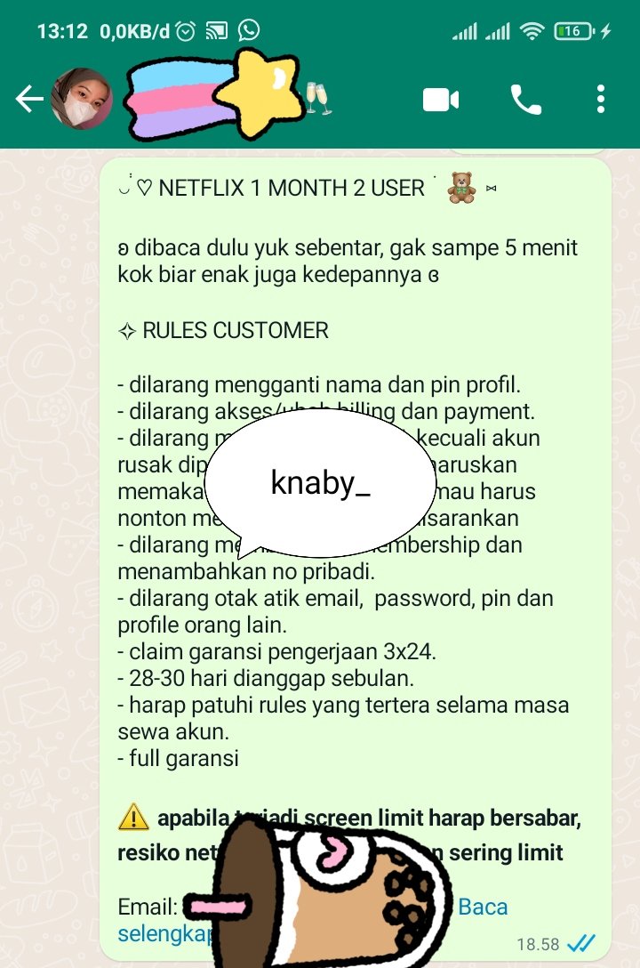 knaby_'s tweet photo. • Netflix 1 Bulan 2 User
• Netflix 1 Hari
• Spotify Famplan 1 Bulan https://t.co/CTOYFIr5SO