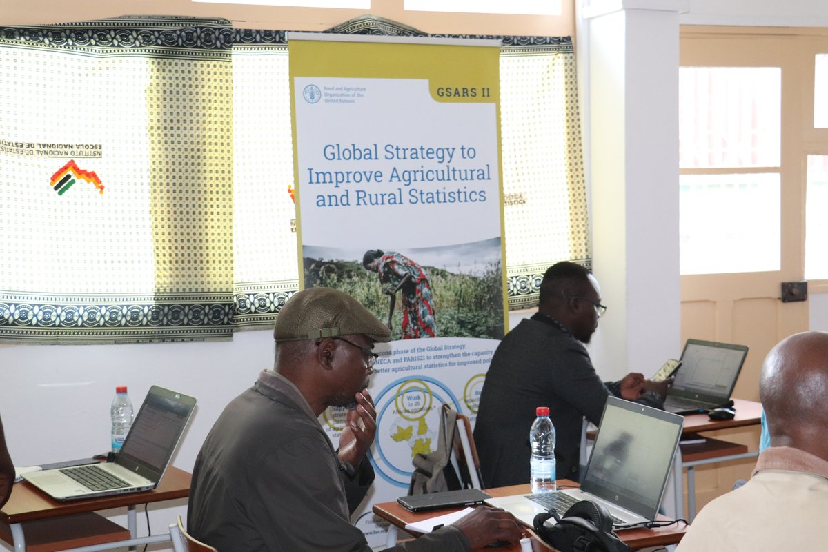FAOMozambique's tweet photo. The Global Strategy to improve Agricultural and Rural #Statistics” (#GSARS) continues to enhance statistical data dissemination capacity in Mozambique🇲🇿 with a focus on efficient cost methods and data analysis and dissemination. More info. 👉https://t.co/frJVfvsGOB https://t.co/AsRA8BvsEO