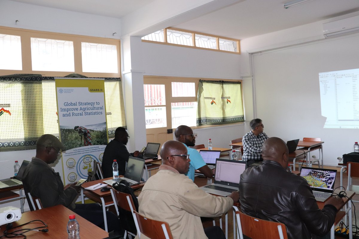 FAOMozambique's tweet photo. The Global Strategy to improve Agricultural and Rural #Statistics” (#GSARS) continues to enhance statistical data dissemination capacity in Mozambique🇲🇿 with a focus on efficient cost methods and data analysis and dissemination. More info. 👉https://t.co/frJVfvsGOB https://t.co/AsRA8BvsEO