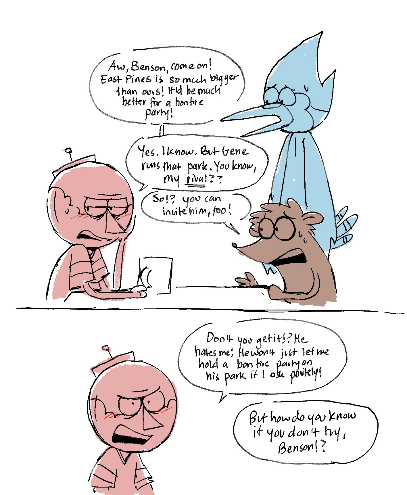 Mordecai X Benson