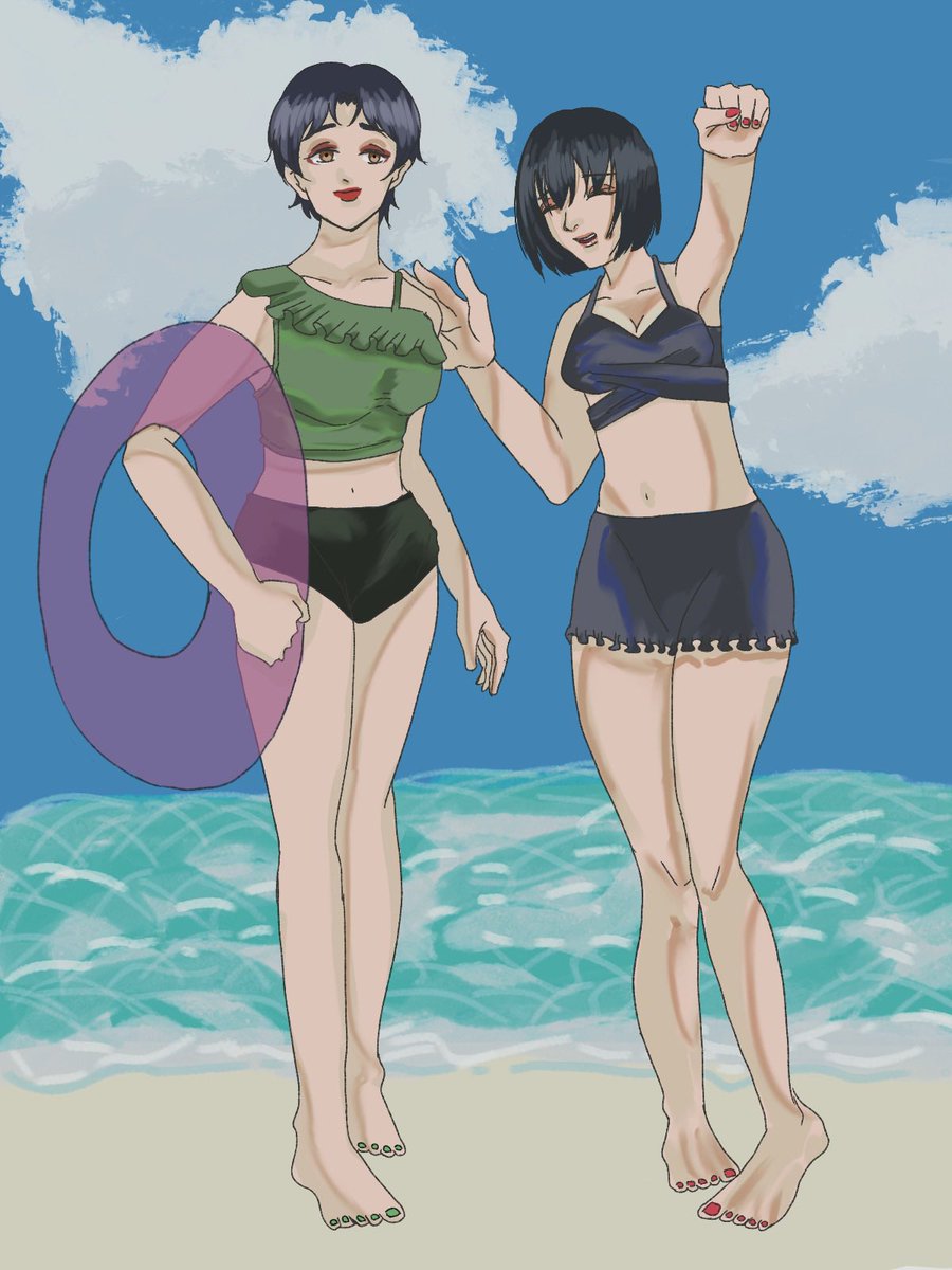 Stained_Badly's tweet photo. みんなで海行ったよお〜🌊⛱🌴👙✨（志賀）
 #Stained_Badly https://t.co/JYZQwsB4ML