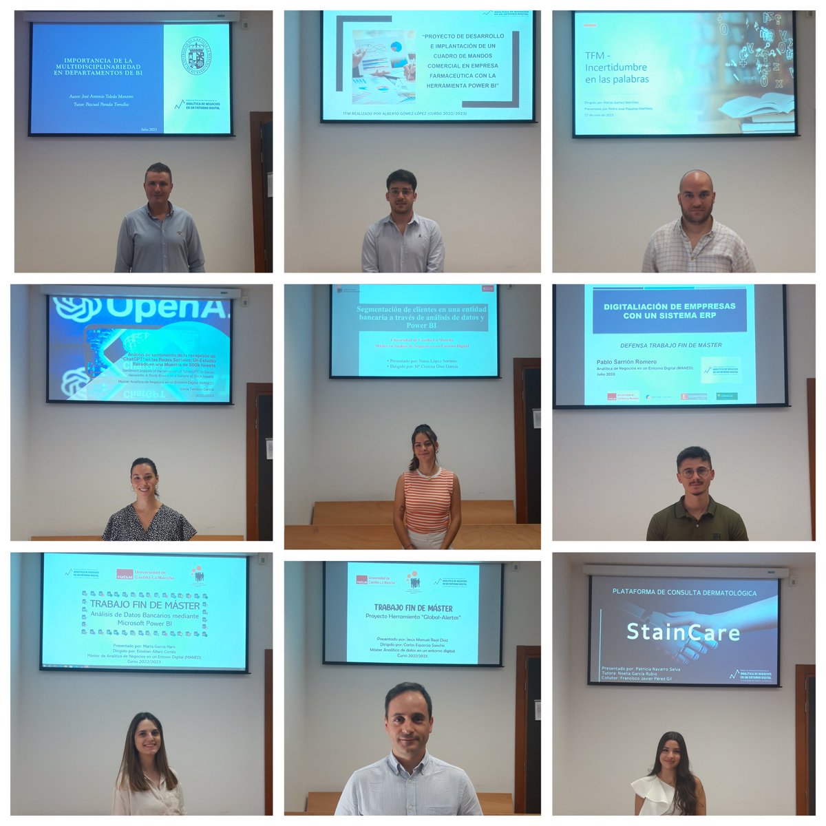 ¡¡Enhorabuena a l@s 9 estudiantes q habéis conseguido el título del MASTER de ANALÍTICA DE NEGOCIOS EN UN ENTORNO DIGITAL!!
Los TFM defendidos fueron 🔝👏y sentimos orgullo x vuestro logro. Ha sido gratificante acompañaros en este curso y os deseamos mucho éxito en vuestro futuro