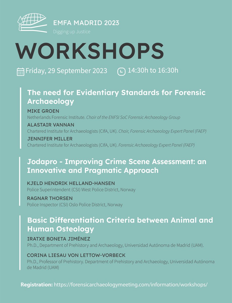 EMFA Madrid 2023 (@emfamadrid2023) on Twitter photo Today we start at <a href="/EMFAMadrid2023/">EMFA Madrid 2023</a> by announcing the three workshops that will be held during the congress.
Registration, free of charge for all those registered for the congress (virtually/online), will start this Thursday 20th July 2023! Don't forget to book your place!!! Today we start at <a href="/EMFAMadrid2023/">EMFA Madrid 2023</a> by announcing the three workshops that will be held during the congress.
Registration, free of charge for all those registered for the congress (virtually/online), will start this Thursday 20th July 2023! Don't forget to book your place!!!