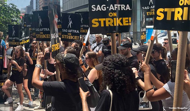 julietlandau's tweet photo. So disgusted by the greed &amp; inequity w/ the likes of Bob Iger &amp; the "we'll wait till they lose their houses &amp; apartments" exec - They have so much disdain for working people /feel that creatives don't deserve to make a living, but they're happy live off us. #SAGAFTRAstrike https://t.co/zeg7SjJnvO