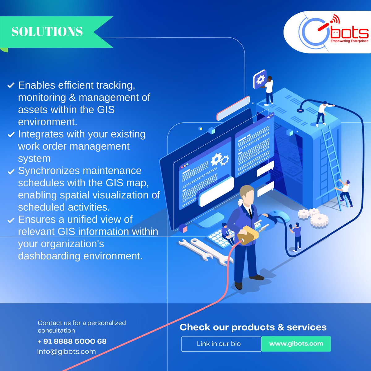 AIQoD_'s tweet image. Overcoming Integration Challenges: Our Solution Streamlines GIS Integration with Existing Systems

#GISIntegration #SystemIntegration #EfficientTracking #AssetManagement #WorkOrderManagement #AI  #DigitalTransformation #IntelligentDocumentProcessing #Analytic #Automation #GIBots