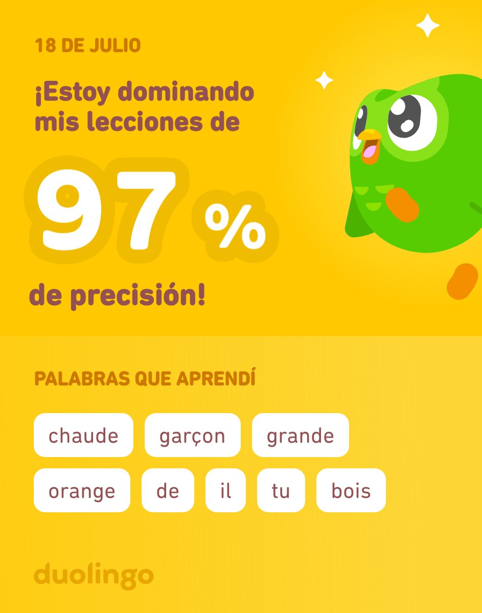 arminmanuelDJ's tweet photo. Wow ¡Estoy aprendiendo francés en Duolingo! Es gratis, divertido y efectivo. https://t.co/zDtzBHzRrQ