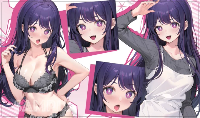 C102/エア夏コミ 新作発表㉒アイ の スリーブ(一部が光ってます)や プレイマット になります!  イラストレーターは MACHI() 様です。 