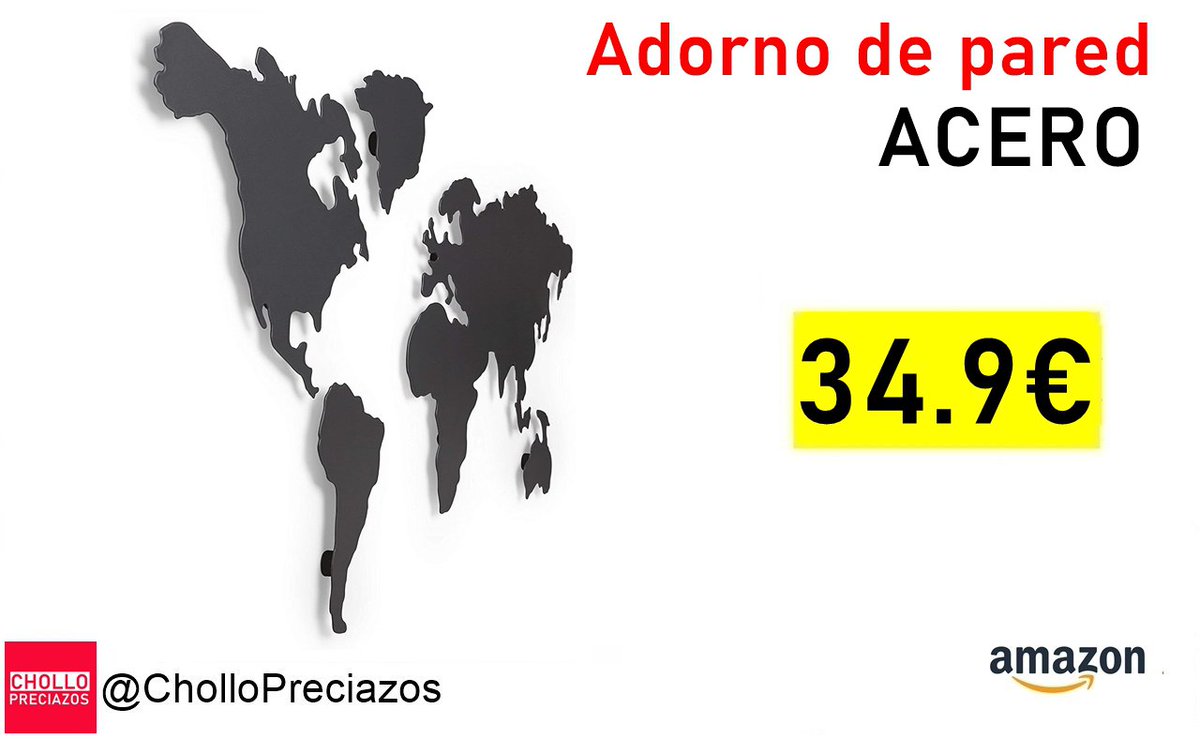 BAJADA❗️💥
 
🔹Adorno de pared, Acero, Cromo, 52.07 x 2.54 x 33.02 cm❗️

✅Precio:  34.9€ ❗️ (Antes: 45€)

🔰amzn.to/3Q4973k

💯#CHOLLOS
