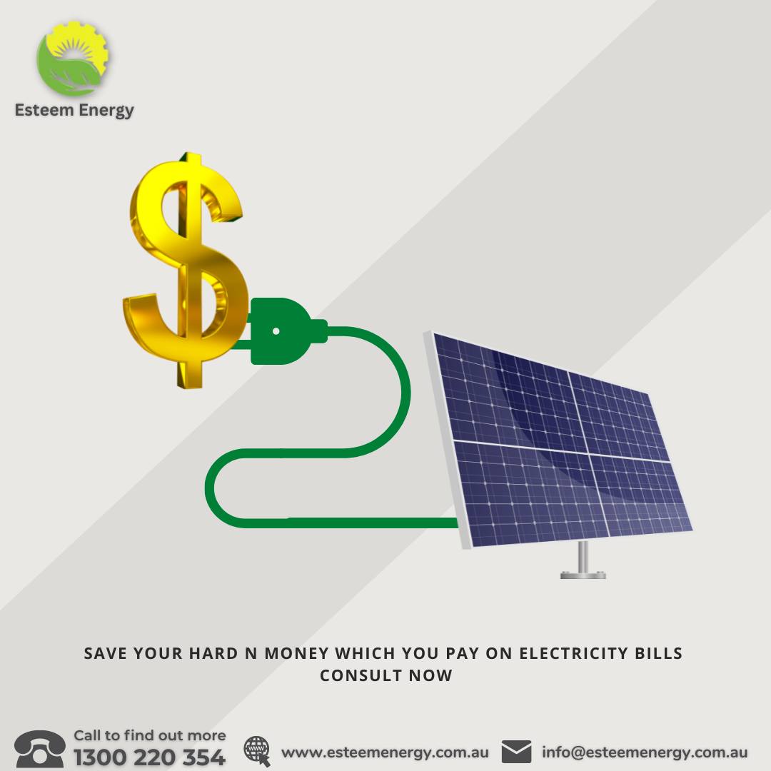 Save your hard n money which you pay ON electricity bills 
Consult now.

Take a Consultation with us:
Mail: - info@esteemenergy.com.au
Ph.no.: 1300 220 354
Visit us at: esteemenergy.com.au

#esteemenergy #australiaSolar #solar #solarpower #solaraustralia