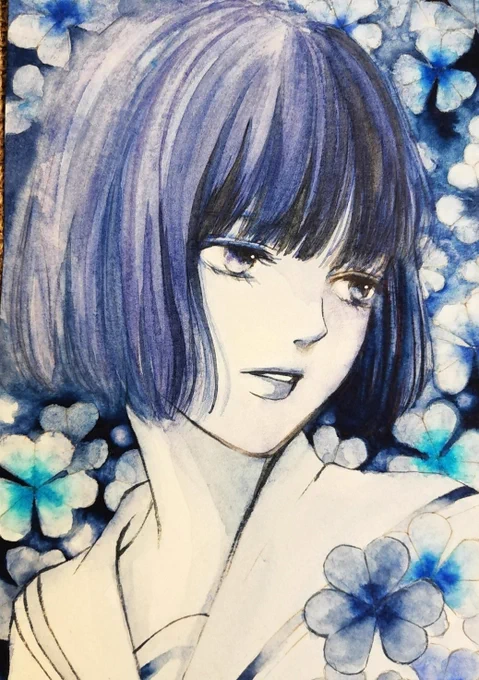 今週金曜日よりGallery IYNさんの展示「青い」に参加させて頂きます会期:7/21(金)～7/30(日)会場:Gallery IYN(大阪市北区中崎西1-8-24-101)ポストカード原画3点です良ければ見に来て下さい #IYN 