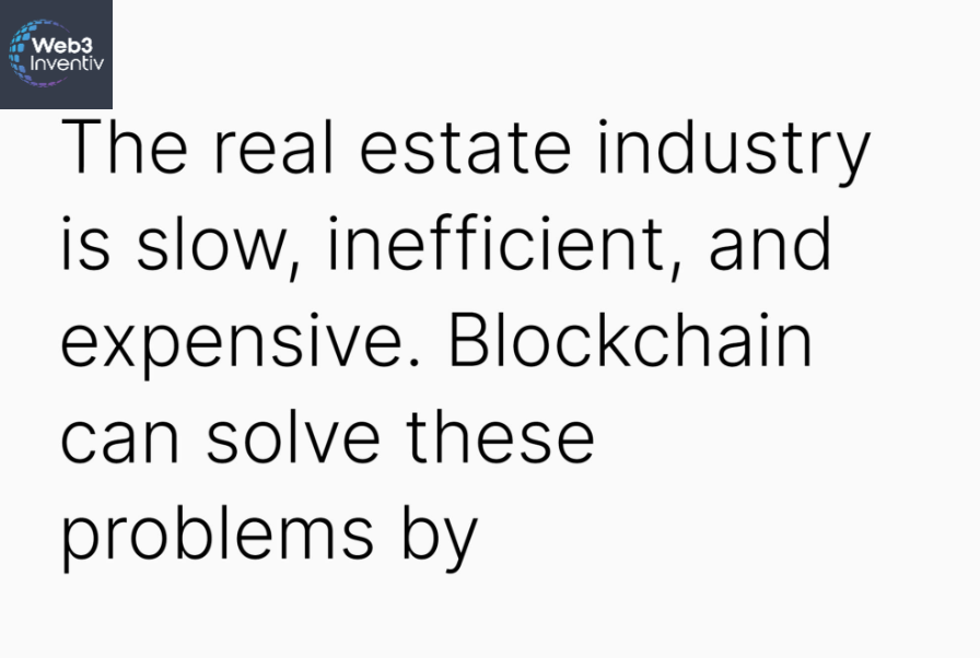 web3Inventiv's tweet photo. Blockchain is the future of real estate. Are you ready to embrace the change?
https://t.co/DOQMj2Jtxv
#blockchain #realestate #disruption #cryptocurrency #innovation
#itcompany #web3inventiv https://t.co/sDTRhhIzQB
