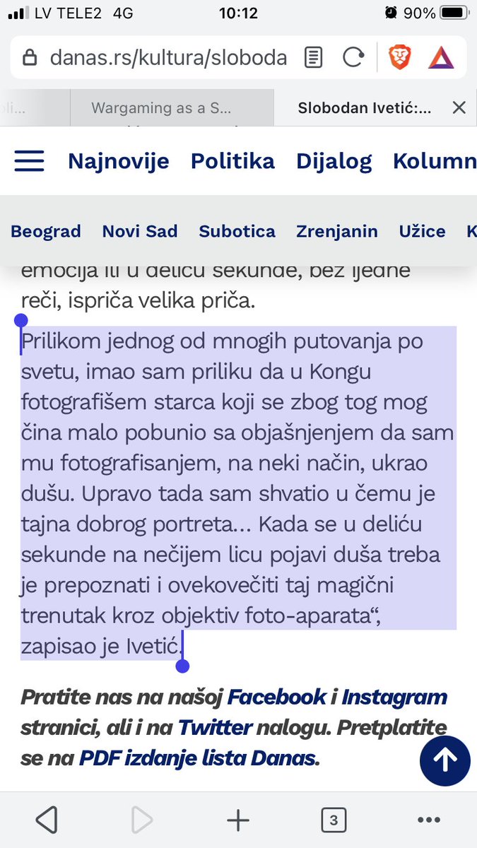 Fotogrāfija | Portrets. Slobodan Ivetić
danas.rs/kultura/slobod…