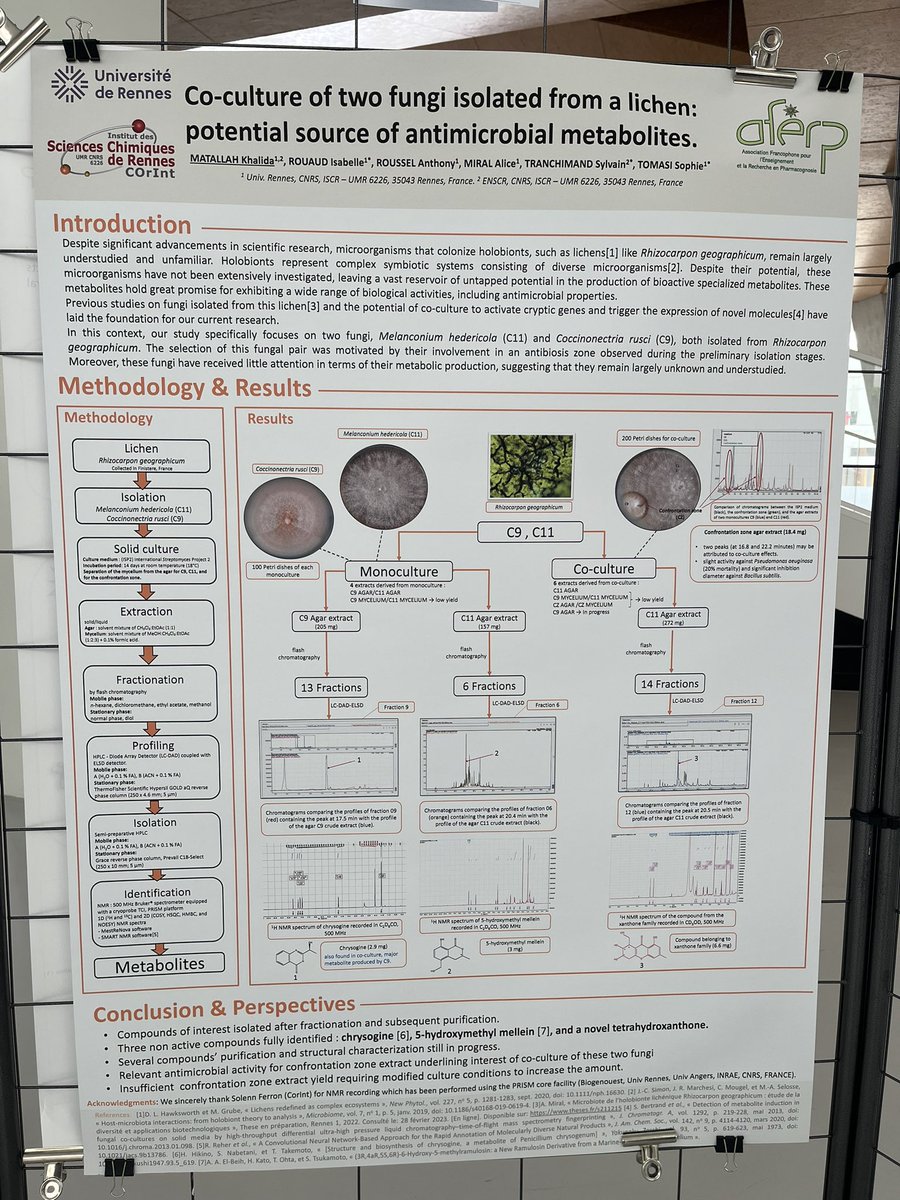 One more nice poster about #microbialCoCulture at the <a href="/APharmacognosie/">AFERP Pharmacognosie</a> conference….