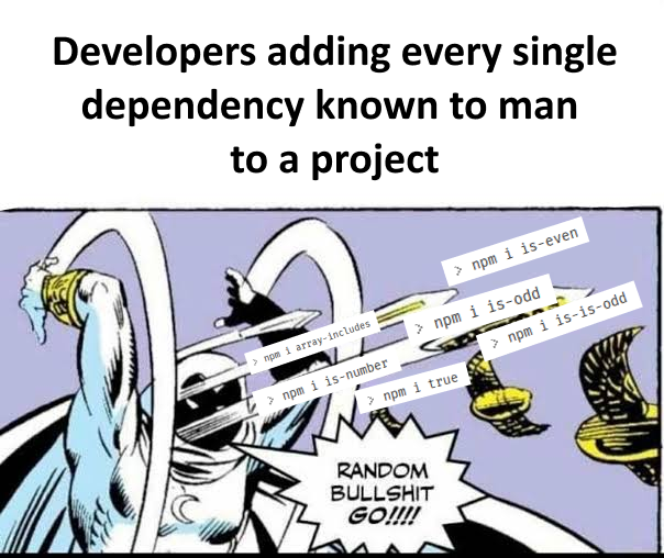 testing53501508's tweet photo. standardLibrariesAreOverrated - https://t.co/6azoVG6gHo #coding #programmerhumor https://t.co/ce0G2EBxpC