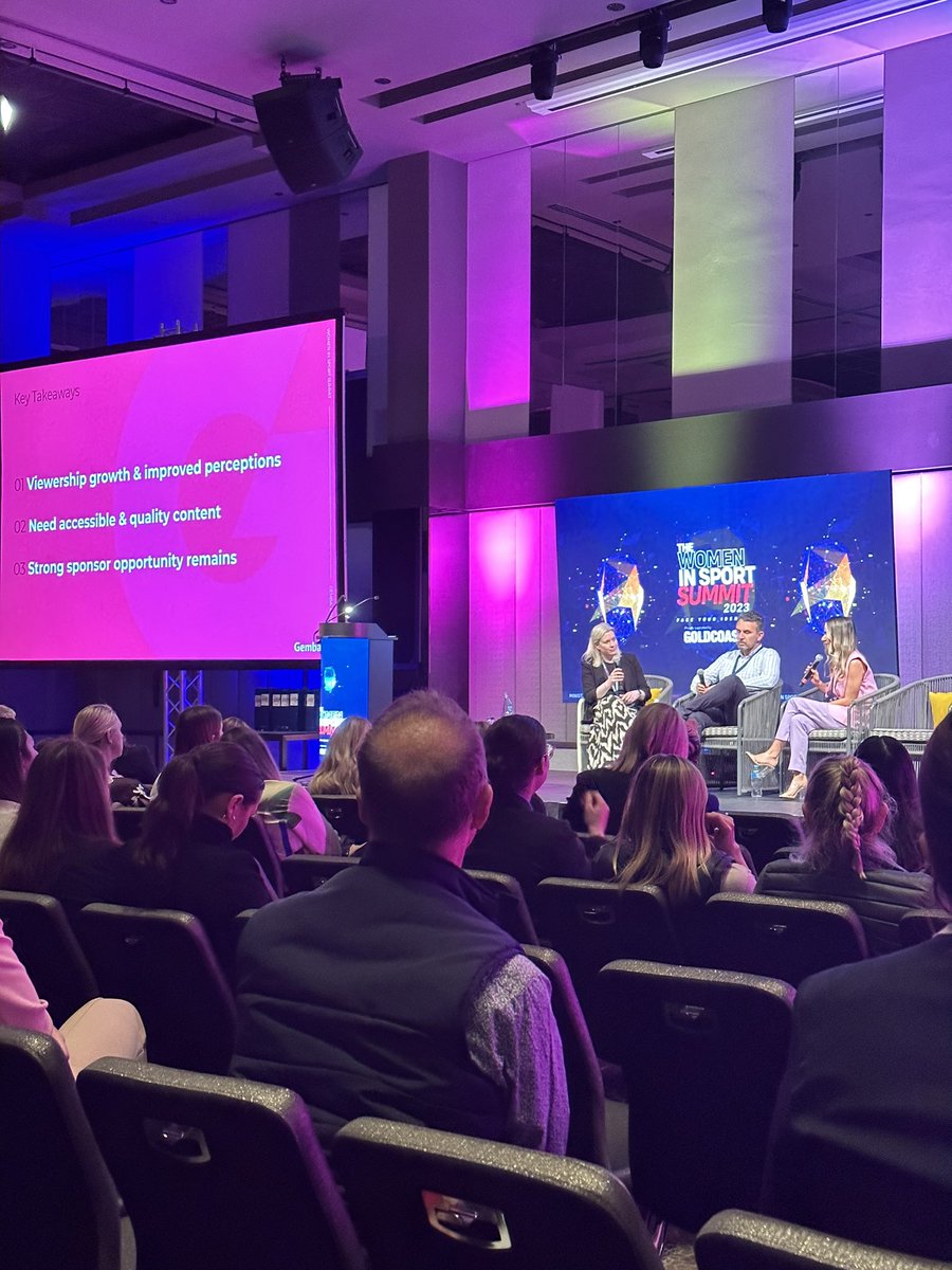 _condo's tweet photo. .@thegembagroup’s very own @ClareSH2 closing the Women Is Sport Summit like a boss.  #sportsbiz #womenssport https://t.co/SHzXoMG12b