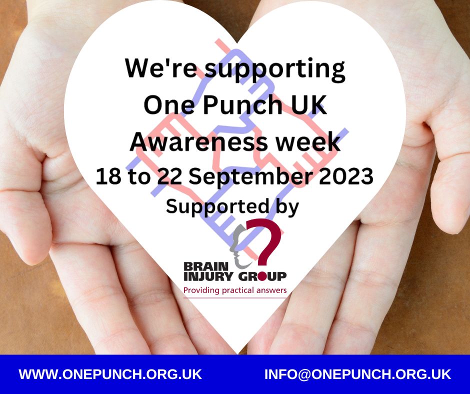 Have you signed up to support One Punch Awareness Week? onepunch.org.uk/awarenessweek