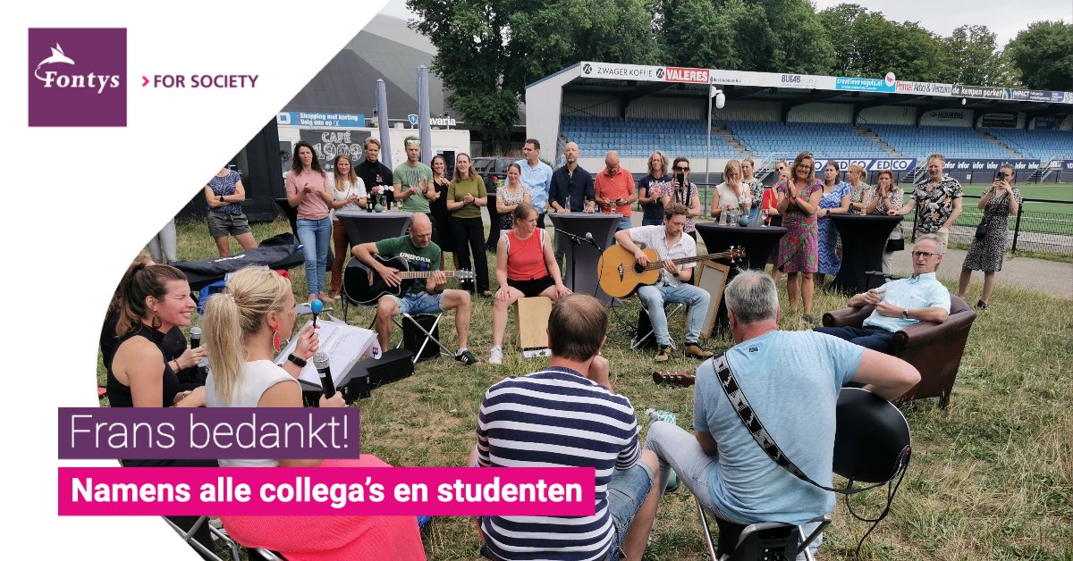 FRANS BEDANKT 🤝
Wij kijken terug op een geslaagde eindejaars BBQ van afgelopen vrijdag. Dit was ook de dag dat Frans zijn laatste werkdag had voor <a href="/Fontys/">Fontys</a> en nu is het tijd voor ... pensioen!

#eindejaarsBBQ #pensioen #franske #wijzijnfontys