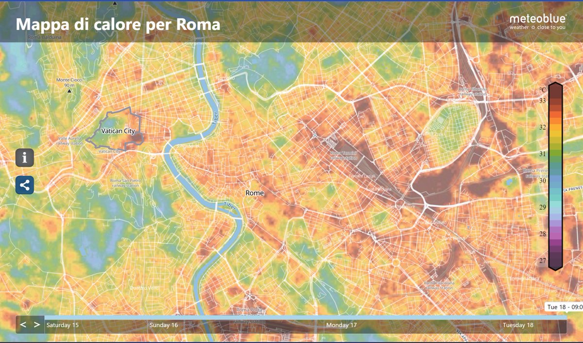 Mcx83's tweet photo. Le mappe di calore che mostrano le #isoledicalore di alcune città italiane sono consultabili grazie a @meteoblue.
Ad es:
Torino: https://t.co/lkmlqLhrgf
Milano: https://t.co/MC1bd2UQFF
Roma:
https://t.co/CuQsoy17O9
Bologna:
https://t.co/r0LqA1Afpo
via @napo
#Caronte #caldo https://t.co/eqBgfDn5LE