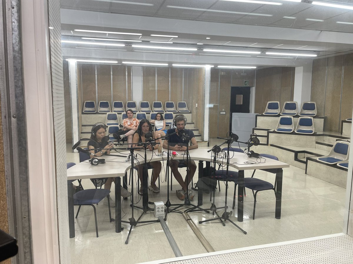 ezekl's tweet photo. Podcast Recording - interesting insights, a huge variety of topics. Enjoying the most of the summer #summerschool23 https://t.co/3USsdbxS63