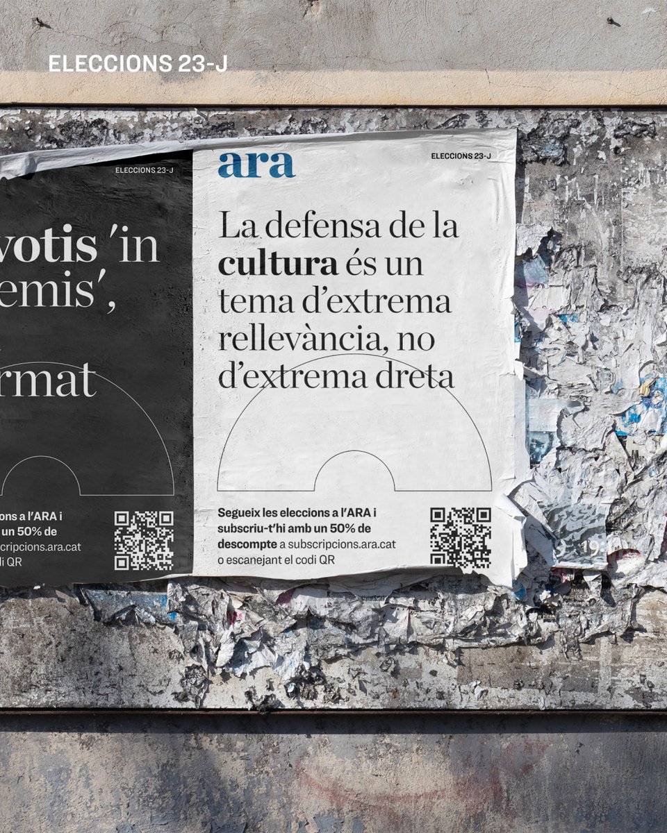 📢 Hi ha molt en joc

No votis ‘in extremis’, vota informat 👉 d.ara.cat/eleccionsgener…