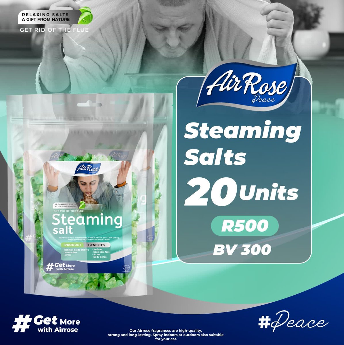 Daphnique's tweet photo. *AirRose*

*What is AIRROSE?*

• It is a SOUTH AFRICAN company that manufactures detergents, cosmetics, health products &amp; other household products since 2019.

*Airrose has a range of packages you can choose from:*

☆ *Combo 1:R500(250BV)*
•25 Air Fresheners

And more https://t.co/HMSd46Vo07