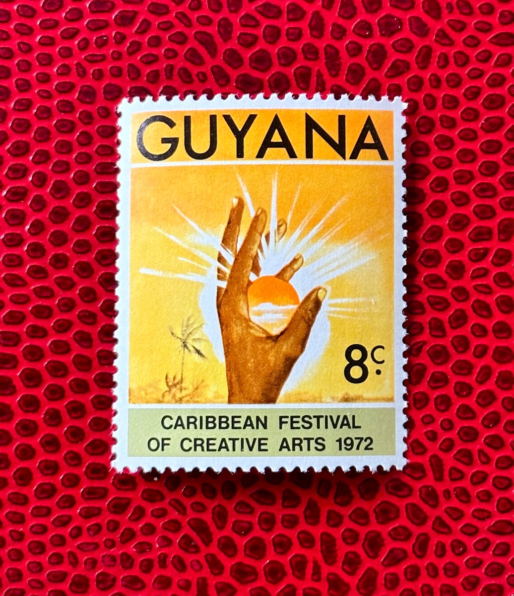 Philatelovely's tweet photo. Good morning my philatelic friends! Today’s Stamp of the Day, is this 8 cent stamp from Guyana.

Issued - 1972
Type - Commemorative 
Print Method - Offset Lithography 

Please share your stamps from 🇬🇾 and have a brilliant day.
#stampcollecting #philately #stamps https://t.co/kTcKlF0UNu