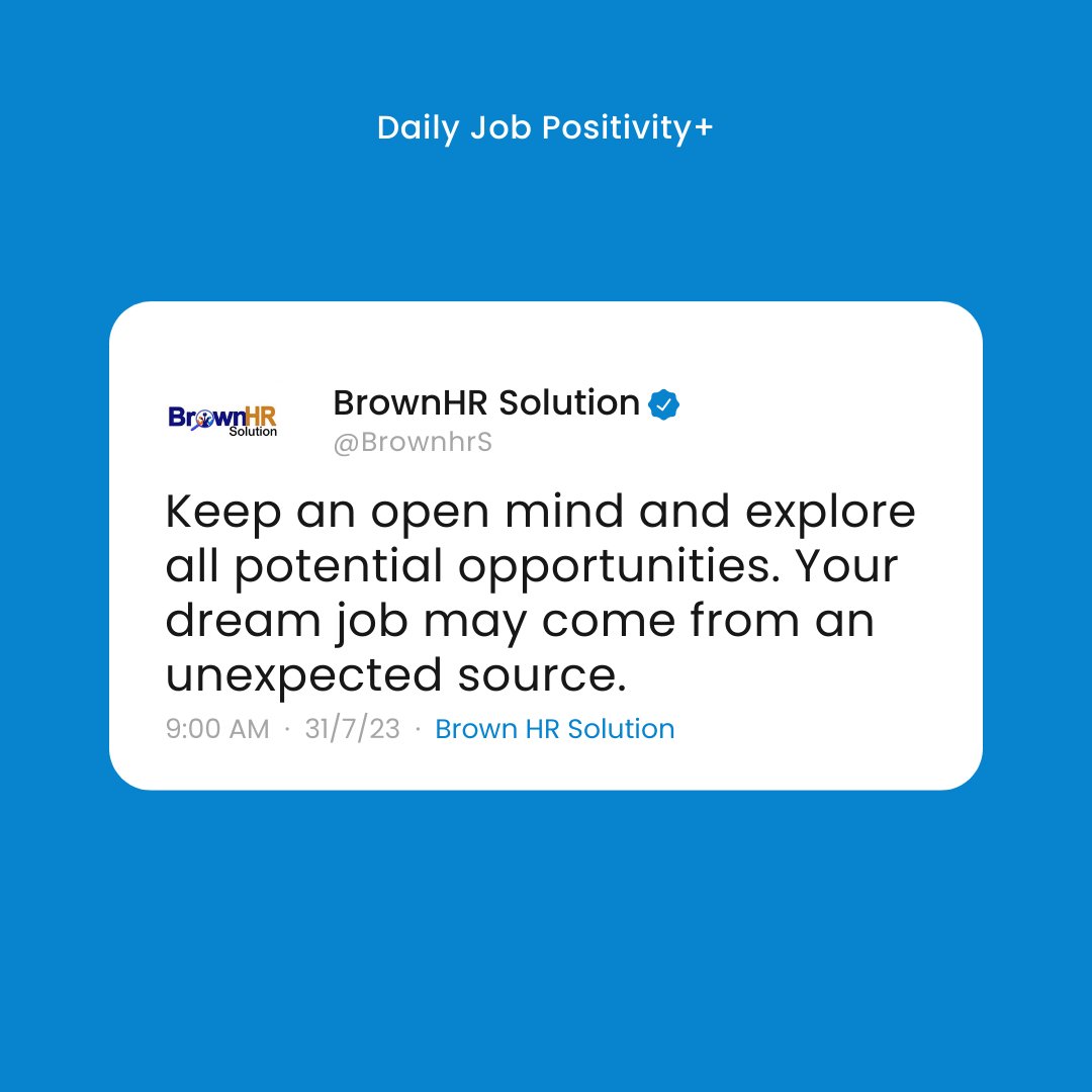 BrownhrS's tweet photo. Be open to speaking about your skill with your friends and potential employers. You just never know!

#bhscareertips #careeradvice https://t.co/VXYG9tDoLF