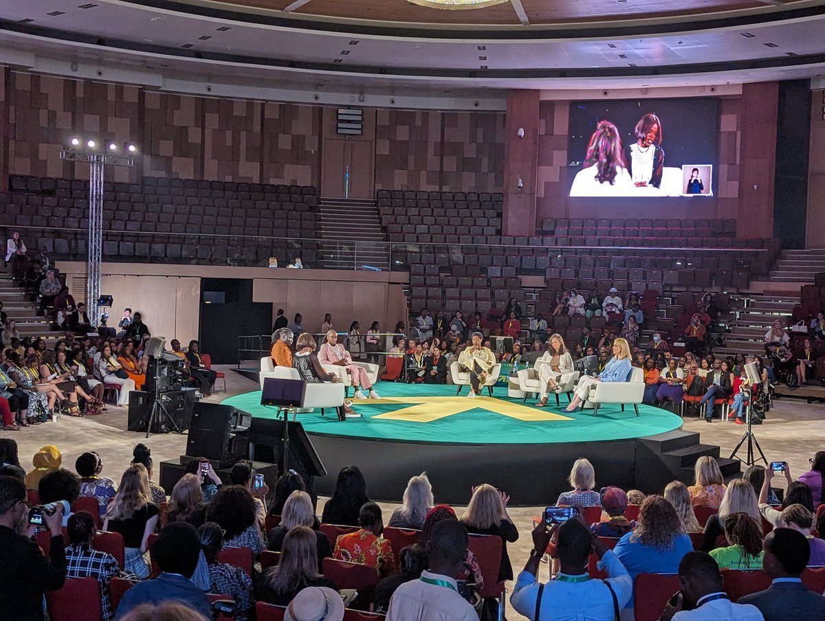 #GenderEquality is not only a womens issue. We need everyone to put in efforts for us to achieve the future of equality" 👊 - Our inspiring youth advocate, Farida, 24 sharing her hopes for a more equal future at the #WD2023 opening plenary.