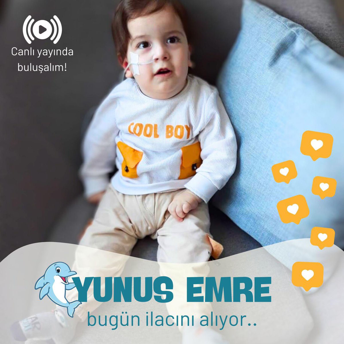 sma_yunusemre's tweet photo. Yunus Emremiz bugün ilacını alıyor şu anda hastanede testleri yapılıyor instagramdan ilacı almaya başlayınca yayın açılacak bu ana sizlerin desteğiyle geldik o yüzden hep birlikte bu güzel anı yaşayalım 😊👏🤲 https://t.co/OOgUFmK3GT