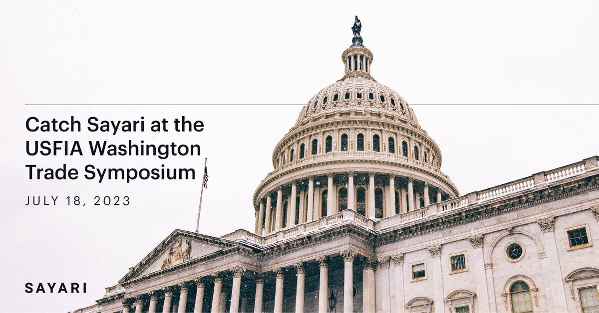 Will we see you this week at USFIA's Washington Trade Symposium? We're excited to have conversations about the key issues and politics affecting the fashion industry.