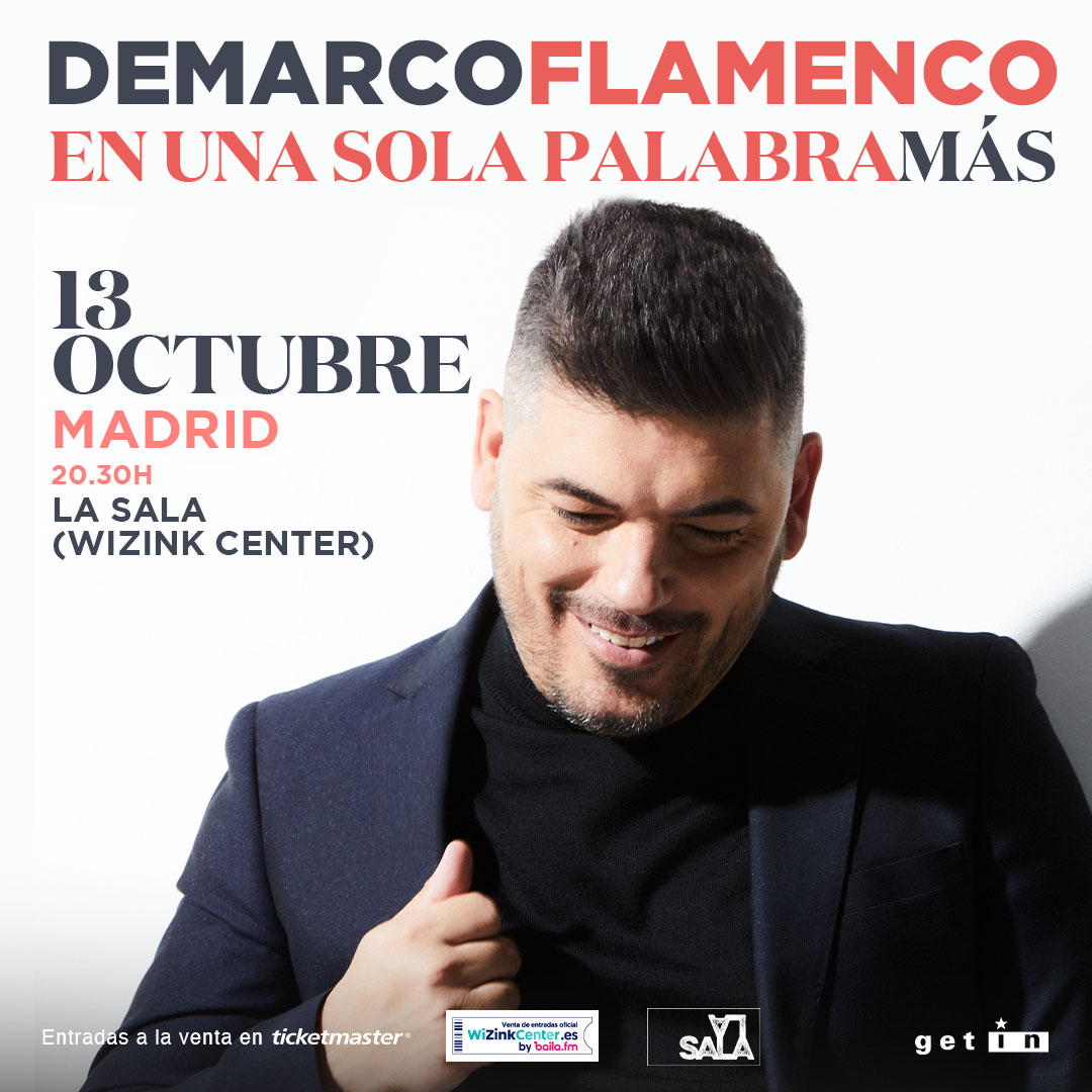 🔴 <a href="/Demarcoflamenco/">Demarco Flamenco</a> cierra su gira en Madrid antes de la salida de su próximo disco.

Será en 'La Sala' del #WiZinkCenter el próximo 13 de octubre. 

🎟️ Entradas YA a la venta: wizinkcenter.es/informacion?ev…