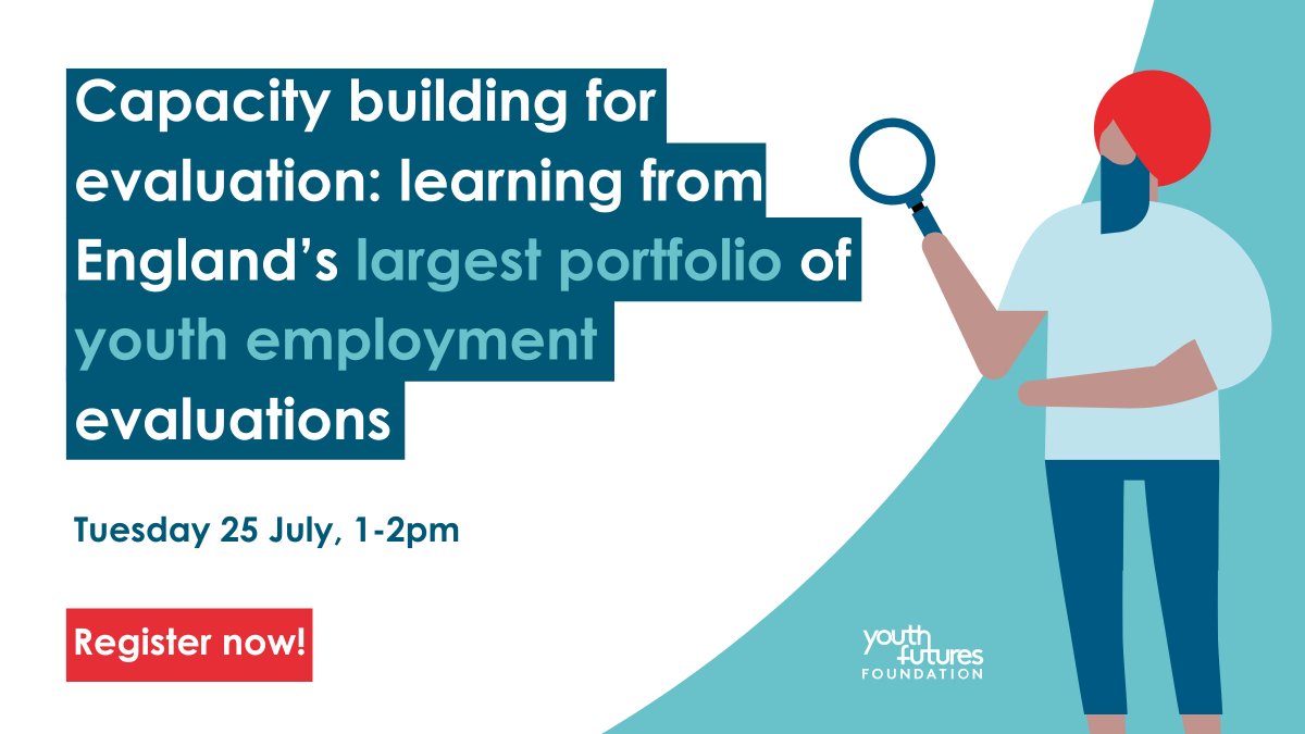 YF_Foundation's tweet photo. How can frontline organisations build capacity for evaluation? 💡

Sign-up to our latest webinar to learn more 👇
https://t.co/pegP1jS8WG

The session will include insights into our phased approach to evaluation process and the importance of capacity building for grantees. 📊📚 https://t.co/vfr5sTbSim