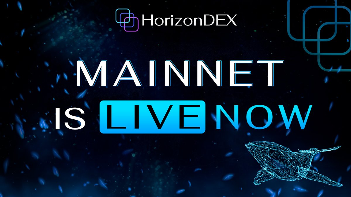 And we are live!!🥳

🚀HorizonDEX Mainnet is LIVE Now !! A Remarkable Milestone for our team and community 🙌🏻

An Incredible Journey Thus Far: medium.com/@HorizonDEX_io… 

Start your HorizonDEX mainnet journey today on👇🏻 app.horizondex.io/swap
