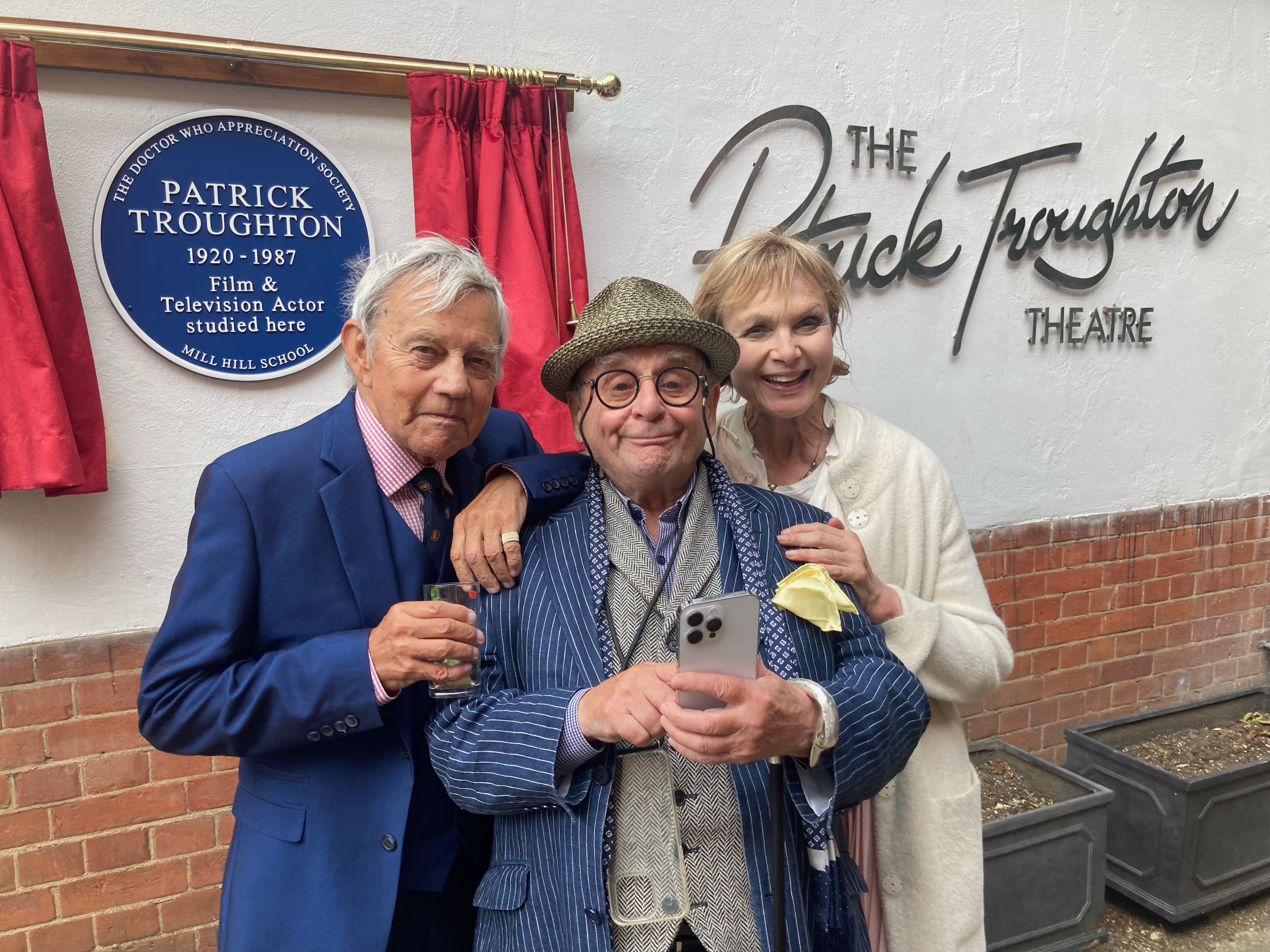 With Frazer Hines and Sylvester McCoy. Photo by Peter Fuller.