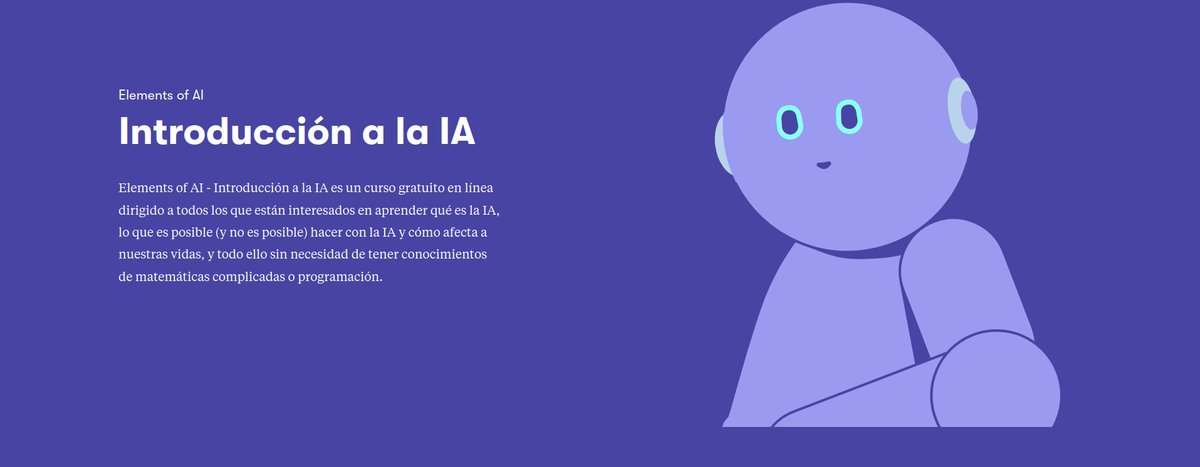 ETSIIUNED's tweet photo. El curso online número 1 del mundo en IA cumple 5 años con cifras impresionantes: “Elements of AI” ha involucrado ya más de 1 millón de usuarios de más de 170 países, de los cuales 40.000 son españoles.

https://t.co/O2QAorqI3m https://t.co/AorVE2uIWW