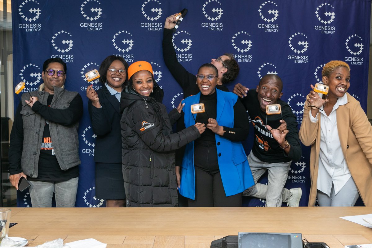 _GenesisEnergy's tweet photo. Through our donation of environmentally friendly #solar headlamps to @Trek4Mandela , we are honoured to have impacted positively towards the goals of 2023 International Nelson #MandelaDay which is “The Legacy Lives on Through You: Climate, Food and Solidarity”.  #MandelaDay2023 https://t.co/0NDug0GZFz