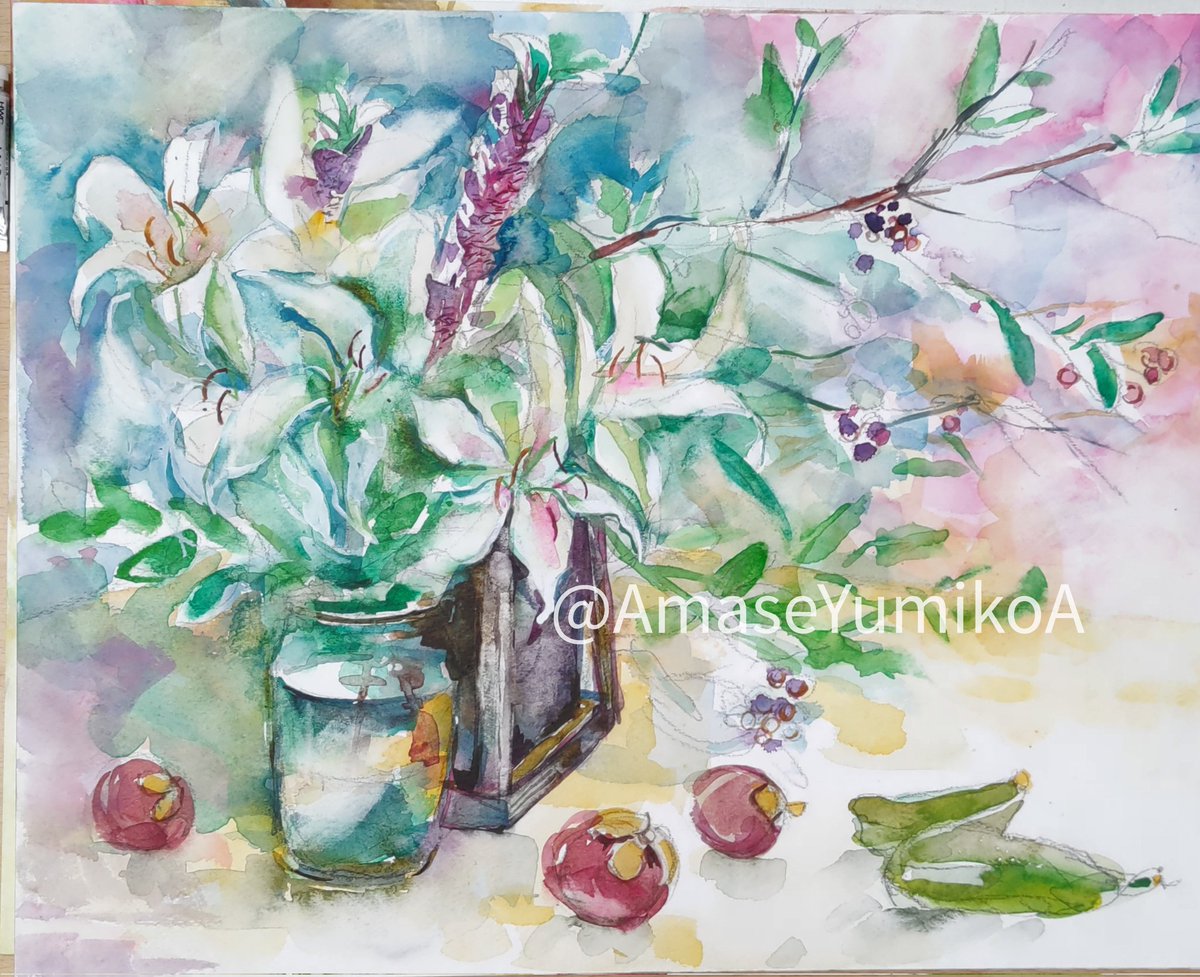 百合の絵 百合の絵