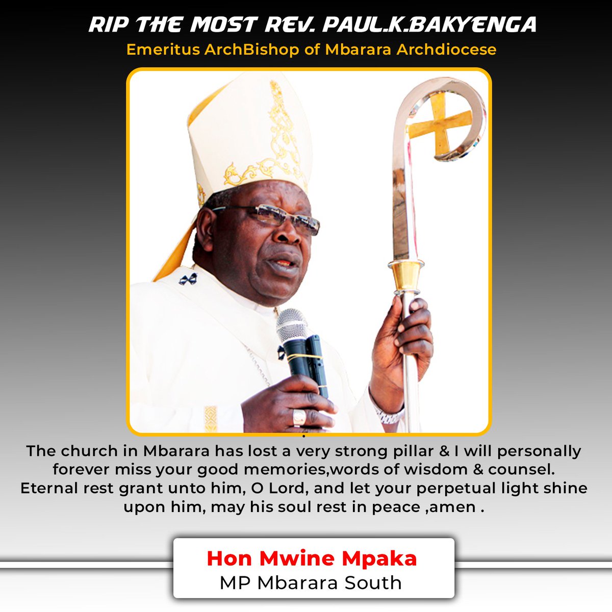 KatoEgan's tweet photo. Thanks @hon_mpaka for standing with us in such trying times.  @AnitahAmong @Thomas_Tayebwa @archdioceseofmbarara @KagutaMuseveni @UgandaEpiscopal @CatholicRelief https://t.co/MM9UaT4Wv4