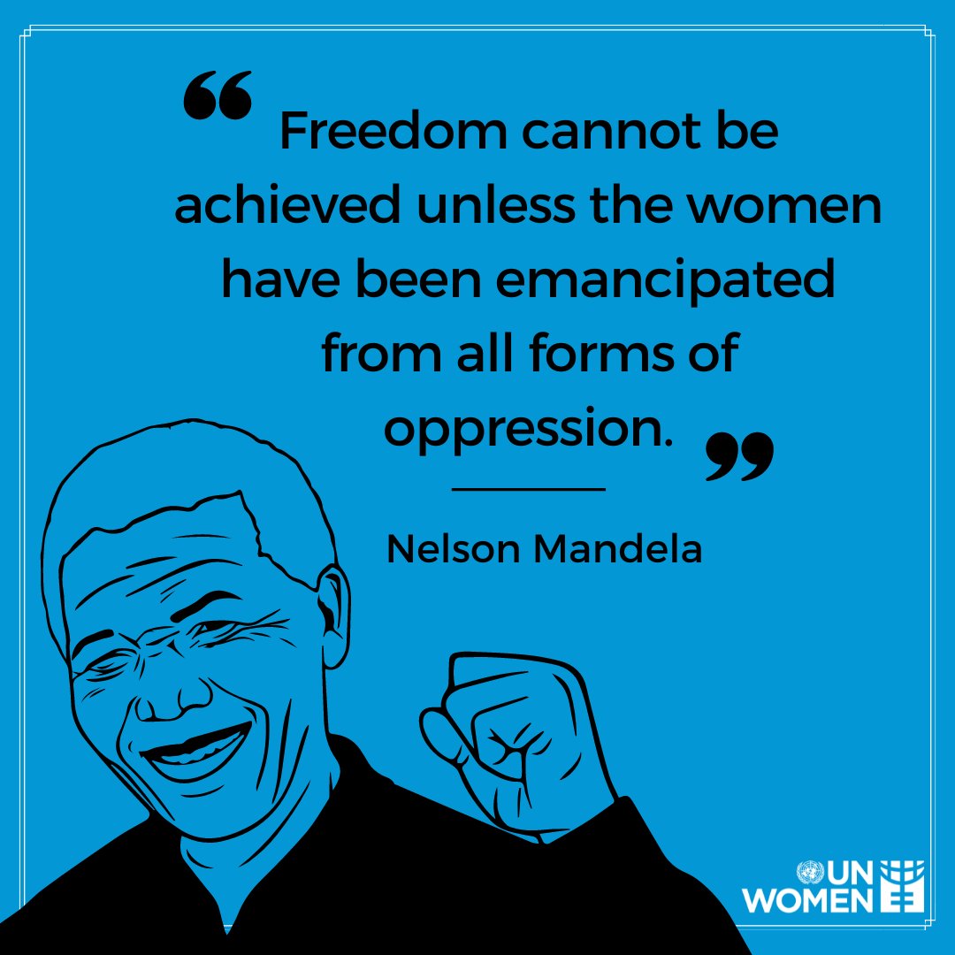 Happy #MandelaDay!

Today we remember Nelson Mandela as a brave women's rights advocate, whose efforts to bring freedom and justice to women and girls remain an inspiration for us all.

His legacy lives on. ✊🏾