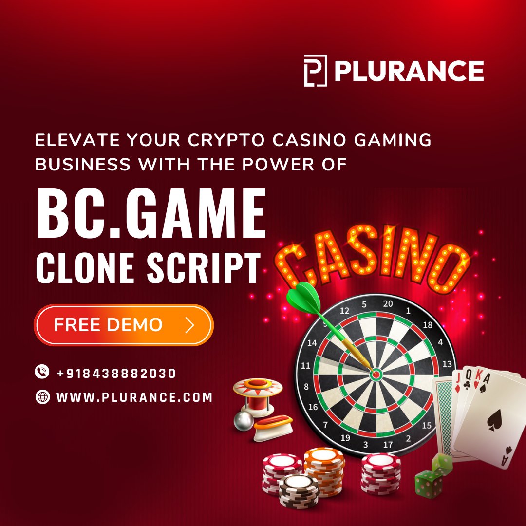 Revolutionize your #crypto #casino #gaming #business with #Plurance #BCGame clone script. Our #BCgameclone offers unique game genres, supports #crosschain platform & boost #profitability.

Free demo <>  plurance.com/bc-game-clone-…

#Cryptocasino #bitcoincasino #btc #gambling #Crypto