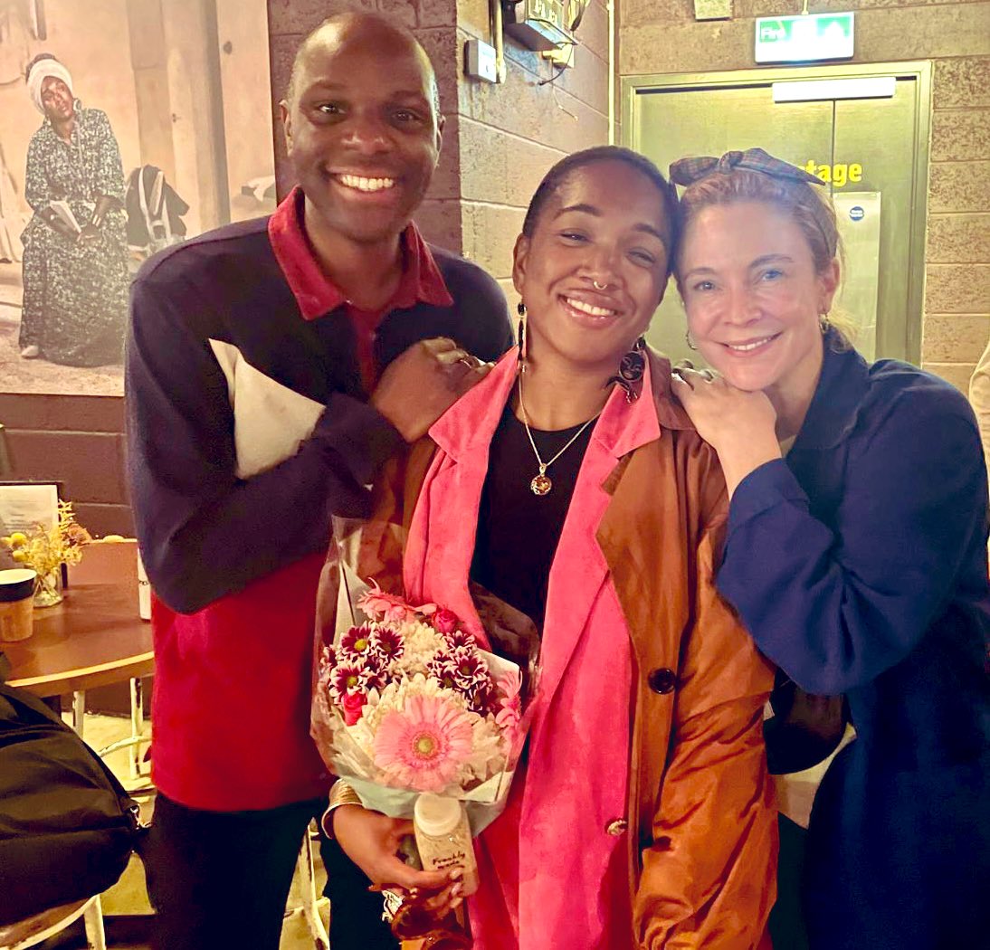 KaisaHammarlund's tweet photo. Oh the pride and admiration I have for this iconic woman. @CherrelleSkeete absolutely wiped the floor clean with her talent, presence and gravitas in #BeneathasPlace @youngvictheatre A beautiful and uncomfortable new play that all should see. โค๏ธ https://t.co/5M2oFLsSci