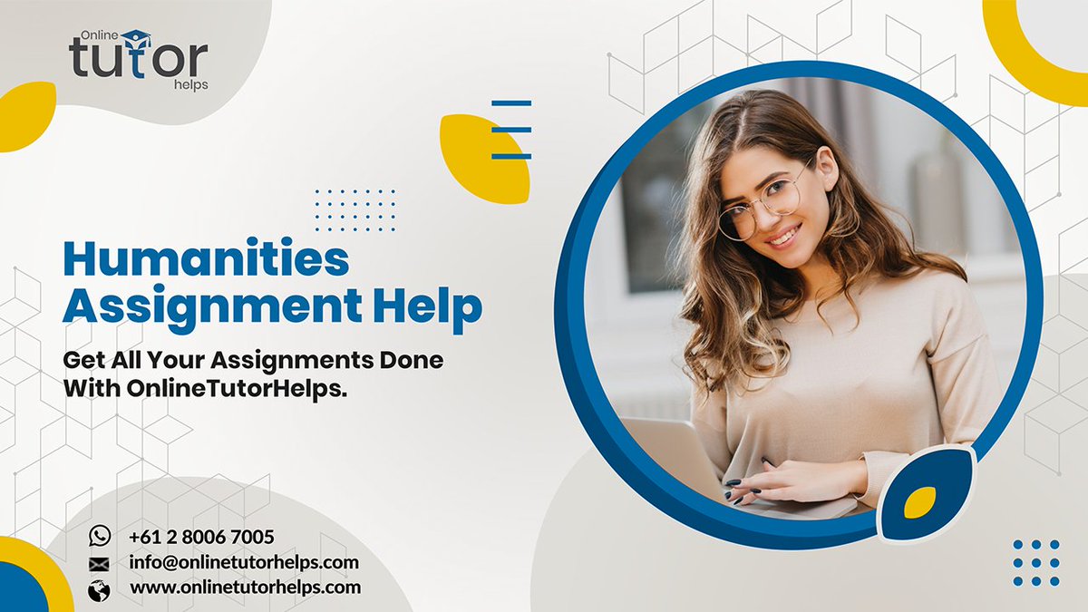 LiveTutorHelp's tweet image. The team conducts thorough research, employs critical thinking, and adheres to proper citation styles to provide well-referenced and scholarly work.
#HumanitiesAssignmentHelp
onlinetutorhelps.com/humanities-ass…
