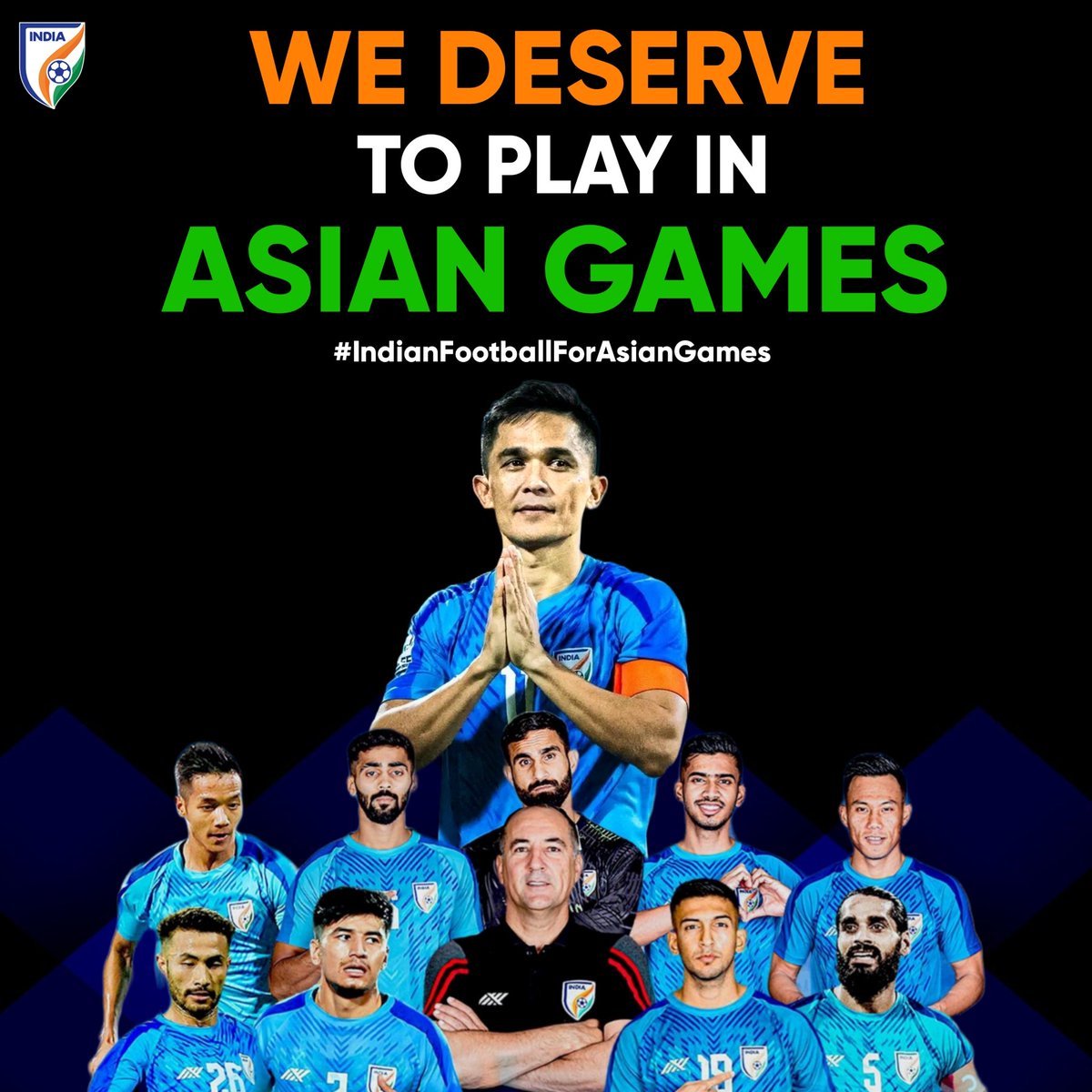 Ashraf_FCG's tweet photo. Don't stop, Keep raising your voice.

We want Indian Football Team to play in Asian Games 🇮🇳

#IndianFootball #IndianFootballForAsianGames https://t.co/1rWSSNFfP8