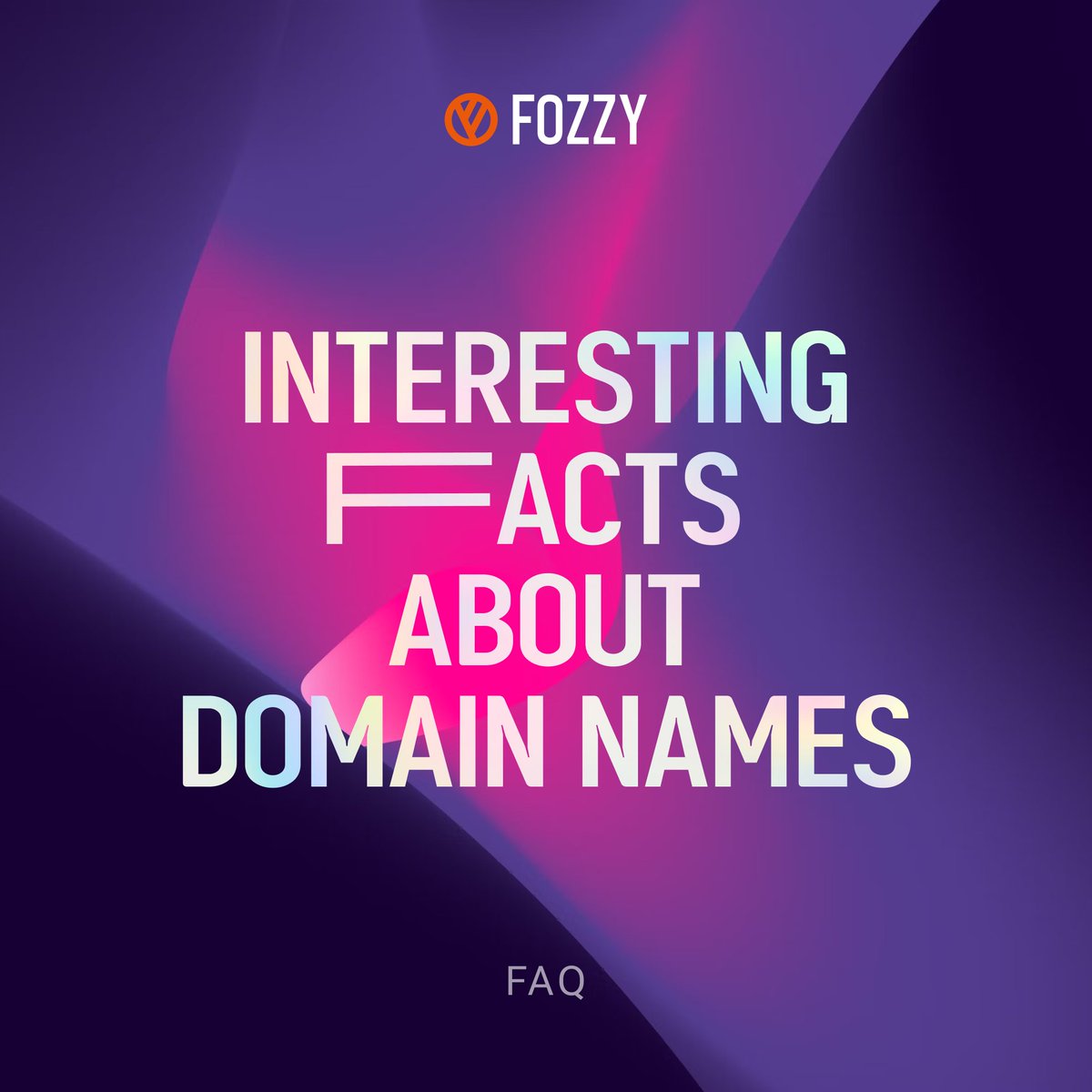 1. The most common domain zone is .com, accounting for over 40% of all registered domains.
 2. The first domain name ever registered was Symbolics.com in 1985. 
4. The most expensive domain name ever sold is LasVegas.com, which was sold for $90 million.