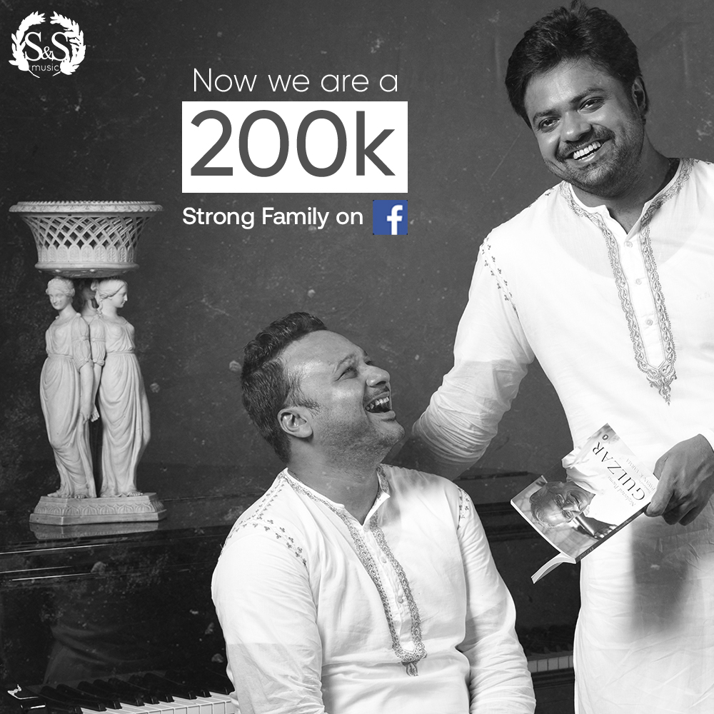 SandSspeaks's tweet photo. We are so happy to announce that we are a big, strong family of 200K now on Facebook. Thank you so much for your continuous love and support! 

#sourendrosoumyojit #sands #200K #200kfollowers #200kfam #musicians https://t.co/2CKbVG6oFz