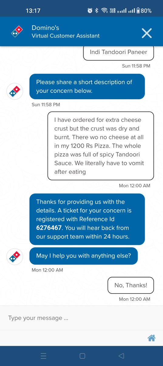 AjayKapoor2's tweet photo. 💔Heartbroken &amp; Hungry: Dominos, you've let me down! We've been loyal customers for years, but your recent abysmal service has shattered our trust. Despite raising concerns, not a single call or acknowledgment from customer service or the store! My hard-earned money was wasted😤 https://t.co/xCI7dwDhuw