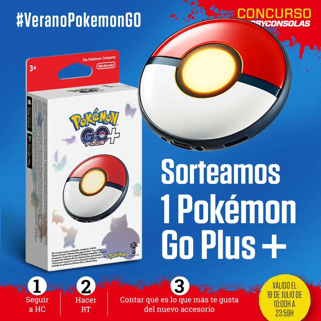 📢 ¡SORTEO!

Sorteamos 1 Pokémon Go Plus +

1️⃣ Síguenos. 
2️⃣ RT. 
3️⃣ Cuéntanos qué es lo que más te gusta de este nuevo accesorio, usa el hashtag #VeranoPokemonGO.

¡Termina HOY 23:59! BBLL: buff.ly/3pL5HId
