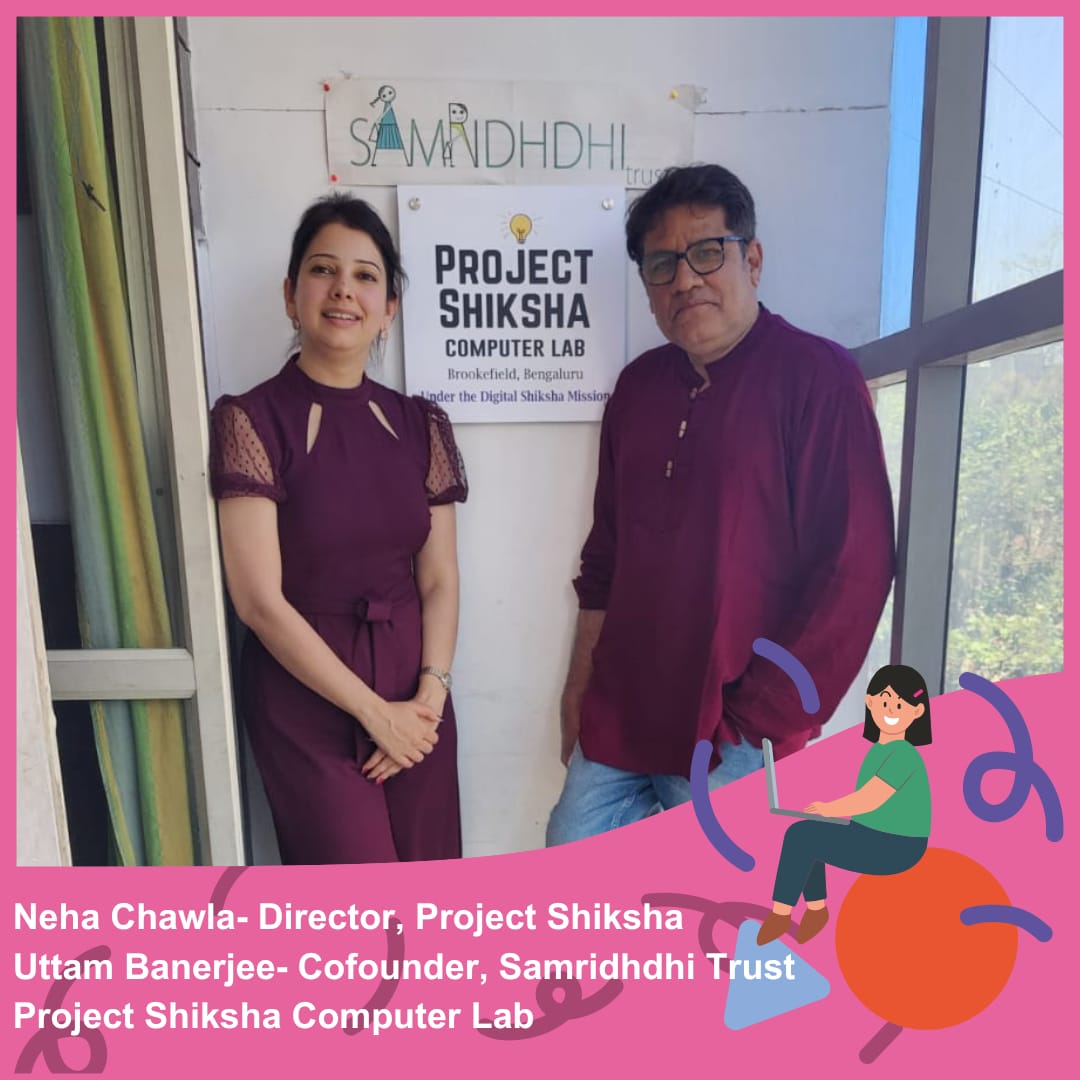 ProjectShiksha's tweet photo. "Project Shiksha’s Digital Shiksha Mission is supporting Samridhdhi Trust with Digital learning. With your support we are now able to provide 21st century quality education, that will equip them with the future job skills ." says Uttam Banerjee, Cofounder Samridhdhi Trust. https://t.co/tqkYRdNrVG
