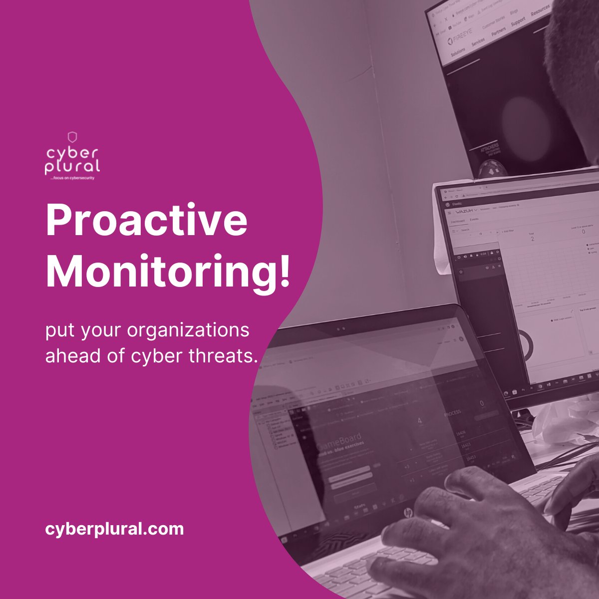 cyberplural's tweet photo. Put your organization ahead of cyber threats today! Enabling Proactive Monitoring provides the visibility you need to do this.

#BeProactive #Cybersecurity #CyberPluralMSSP https://t.co/ocydC5dYE3